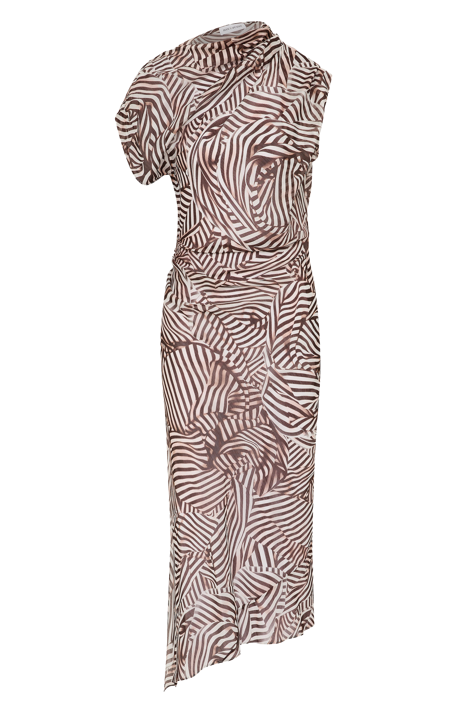 WHIRLPOOL STRIPE DECODE DRESS