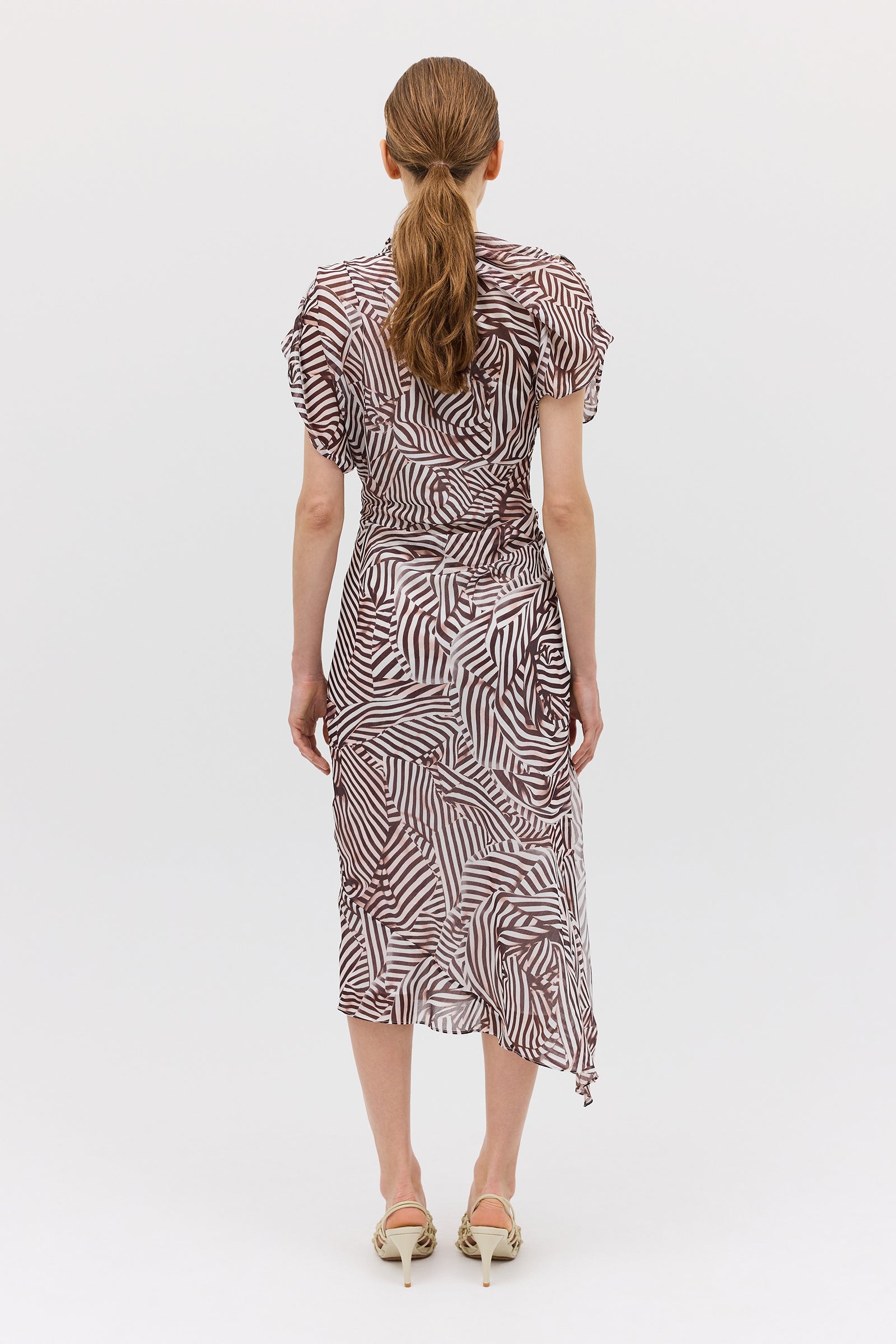 WHIRLPOOL STRIPE DECODE DRESS