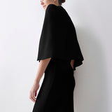 BLACK CREPE JACQUETTE