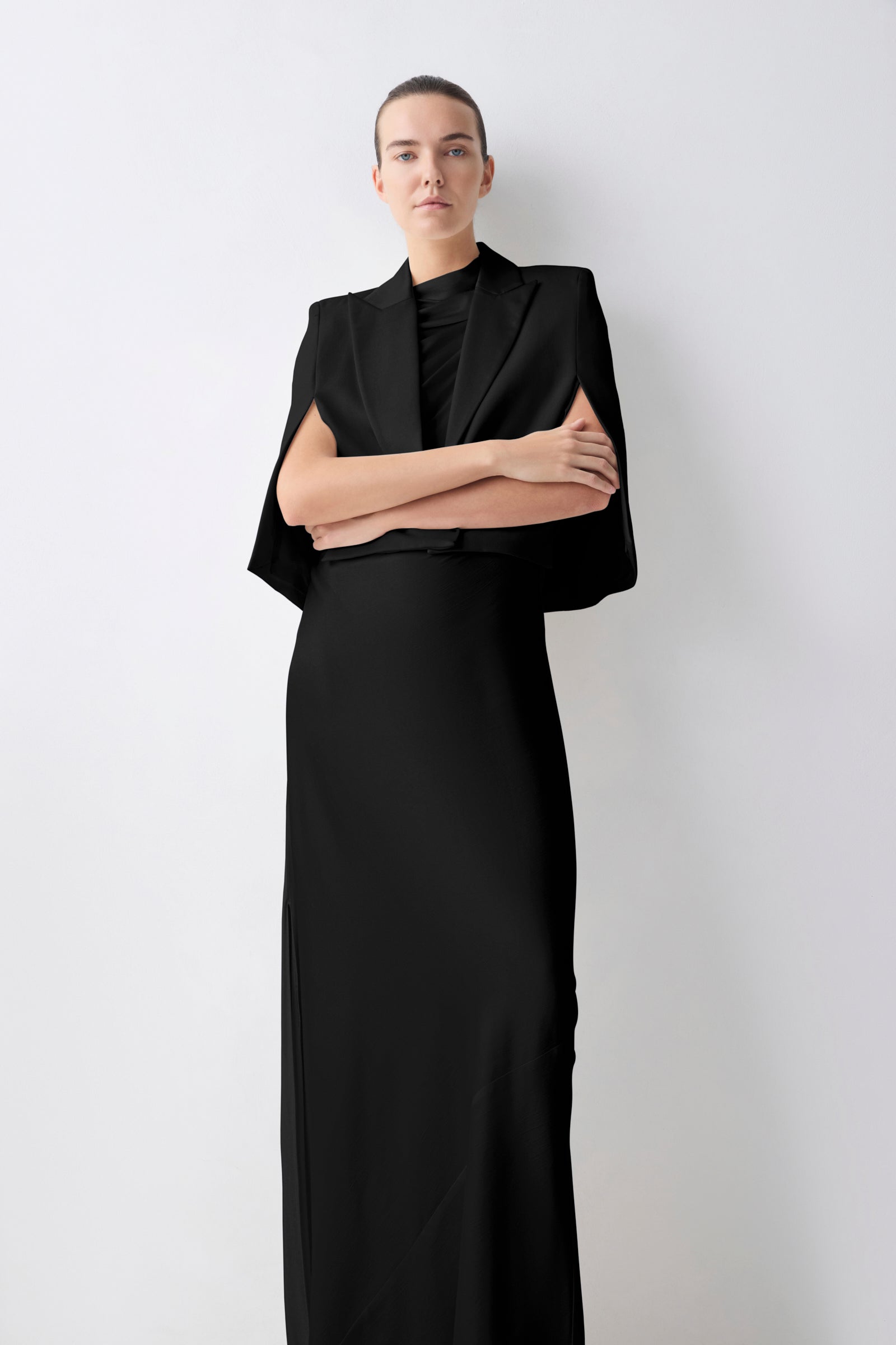 BLACK CREPE JACQUETTE