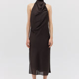 CHOCOLATE CHIFFON SUBLIMATE DRESS