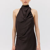 CHOCOLATE CHIFFON SUBLIMATE DRESS