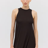 CHOCOLATE JERSEY RELEASE DRESS