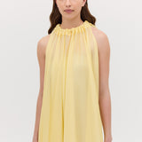 LEMON CHIFFON EFFUSE DRESS