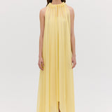 LEMON CHIFFON EFFUSE DRESS