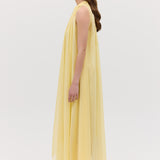 LEMON CHIFFON EFFUSE DRESS