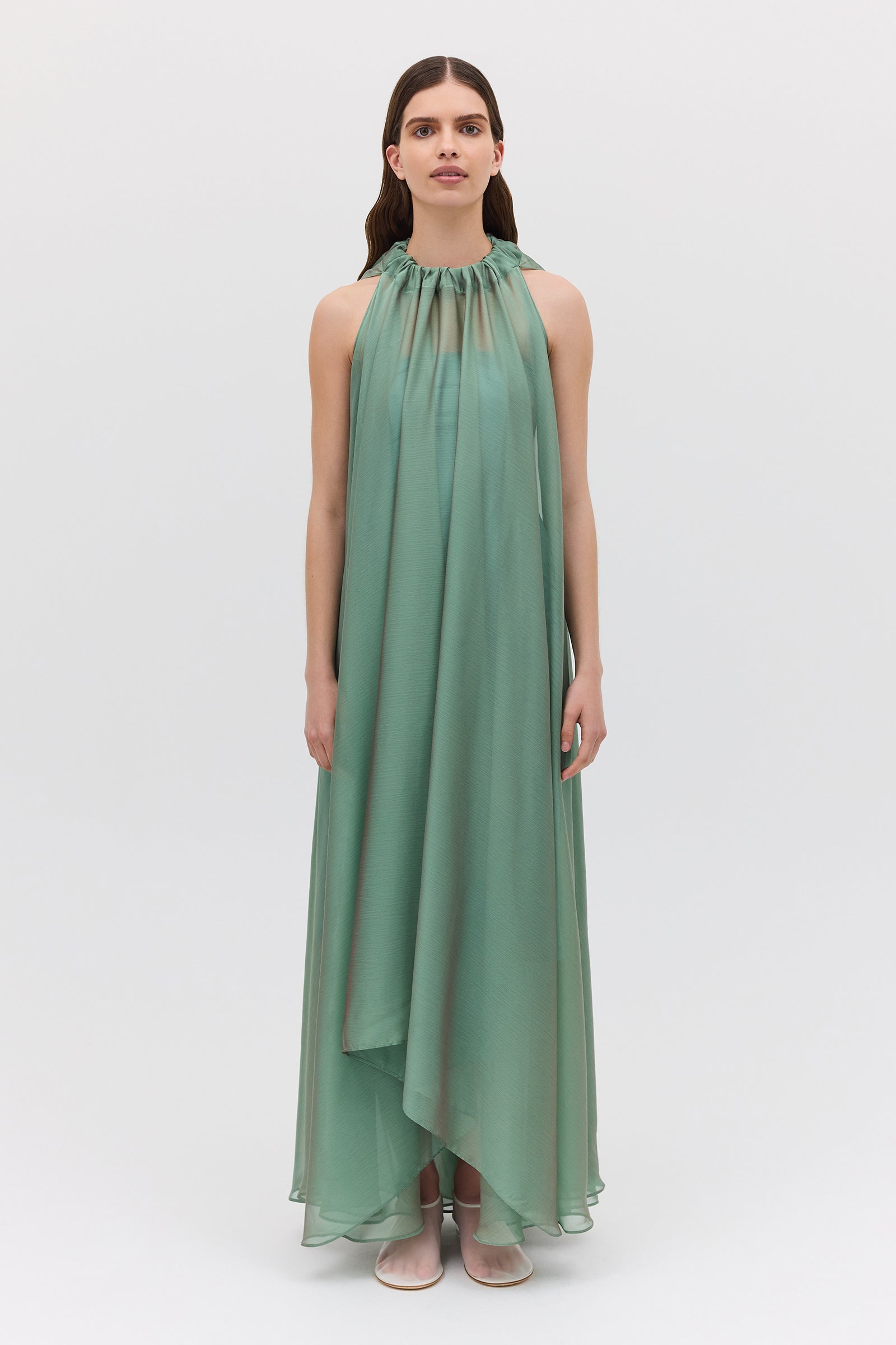 FERN CHIFFON EFFUSE DRESS