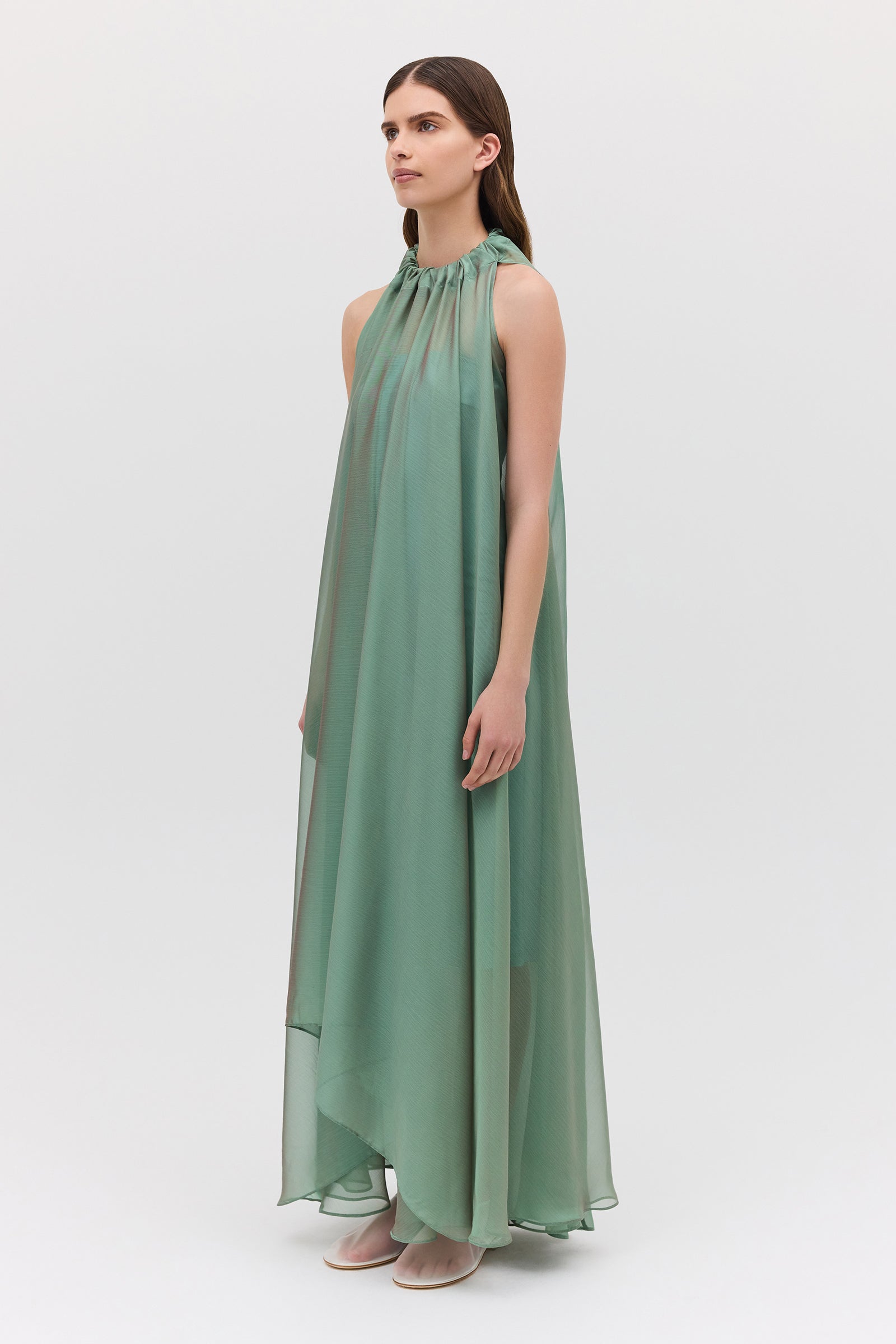 FERN CHIFFON EFFUSE DRESS