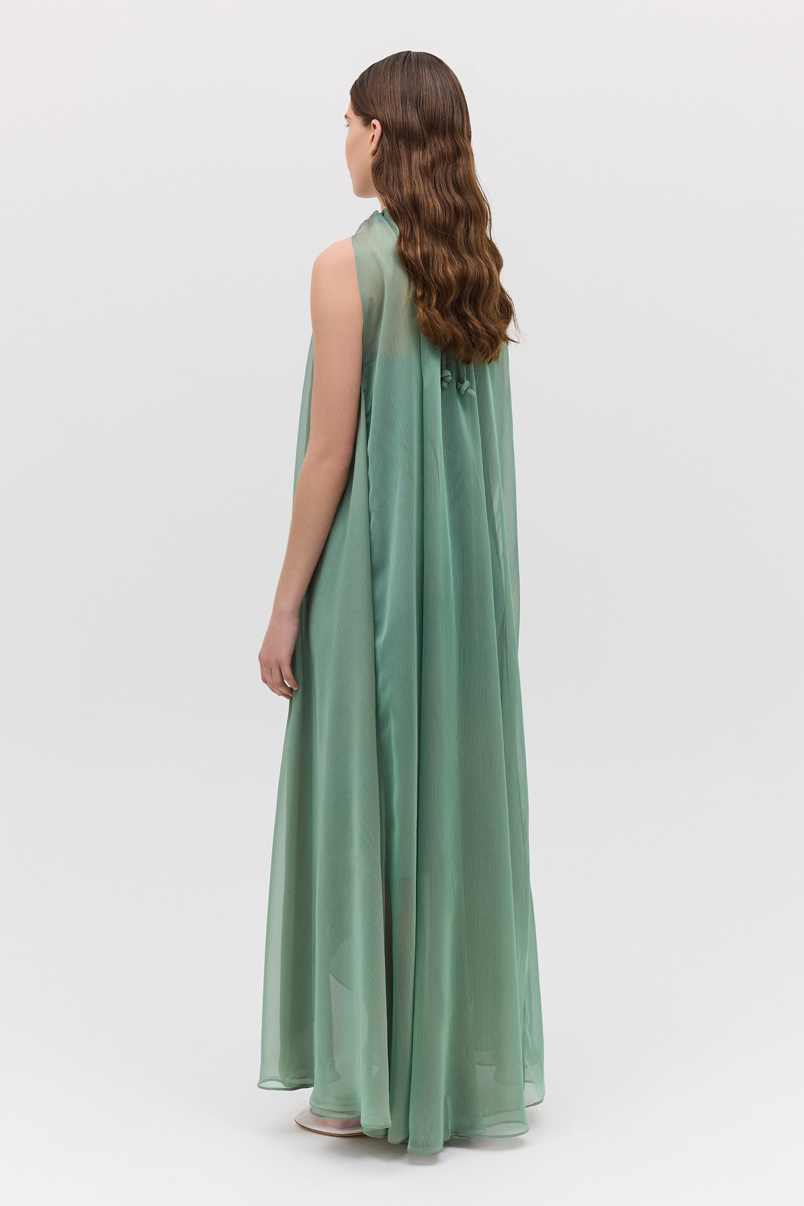 FERN CHIFFON EFFUSE DRESS