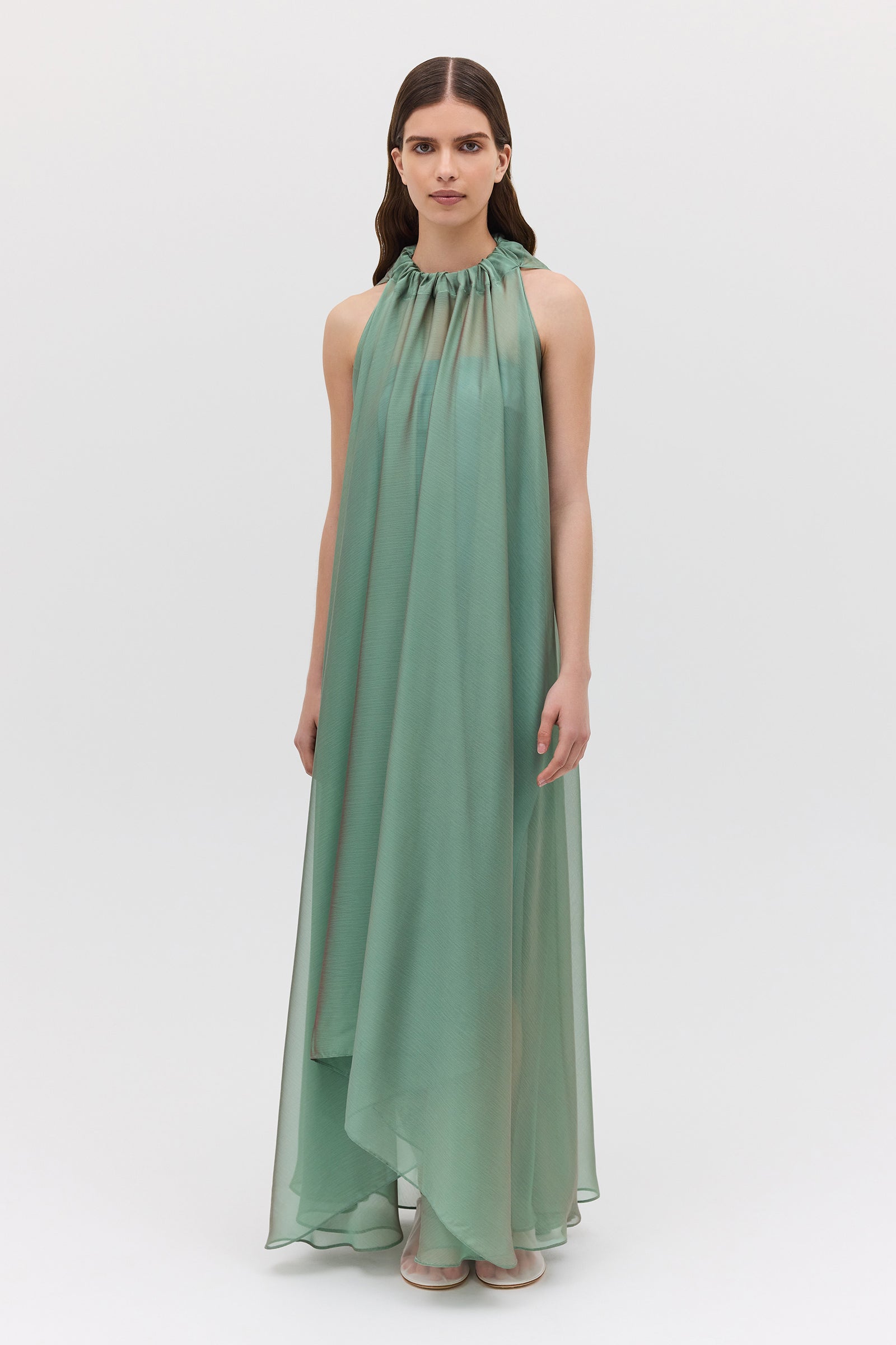 FERN CHIFFON EFFUSE DRESS