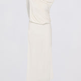 IVORY CRINKLE TUMBLE DRESS