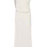 IVORY CRINKLE TUMBLE DRESS