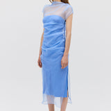 SKY ORGANZA EMULATE DRESS