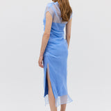 SKY ORGANZA EMULATE DRESS