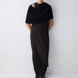 CHOCOLATE JERSEY RELEASE DRESS