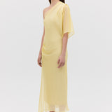 LEMON CHIFFON VALENCIA DRESS