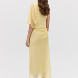 LEMON CHIFFON VALENCIA DRESS