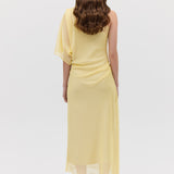 LEMON CHIFFON VALENCIA DRESS