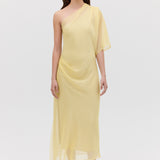 LEMON CHIFFON VALENCIA DRESS