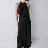 BLACK SILK ISABELLA GOWN