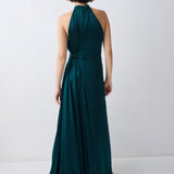 PETROL SILK ISABELLA GOWN