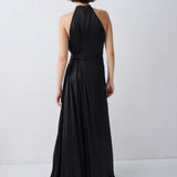 BLACK SILK ISABELLA GOWN