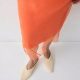 MANDARIN ORGANZA EMULATE STRAPLESS