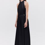 BLACK COTTON ISABELLA DRESS