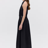 BLACK COTTON ISABELLA DRESS
