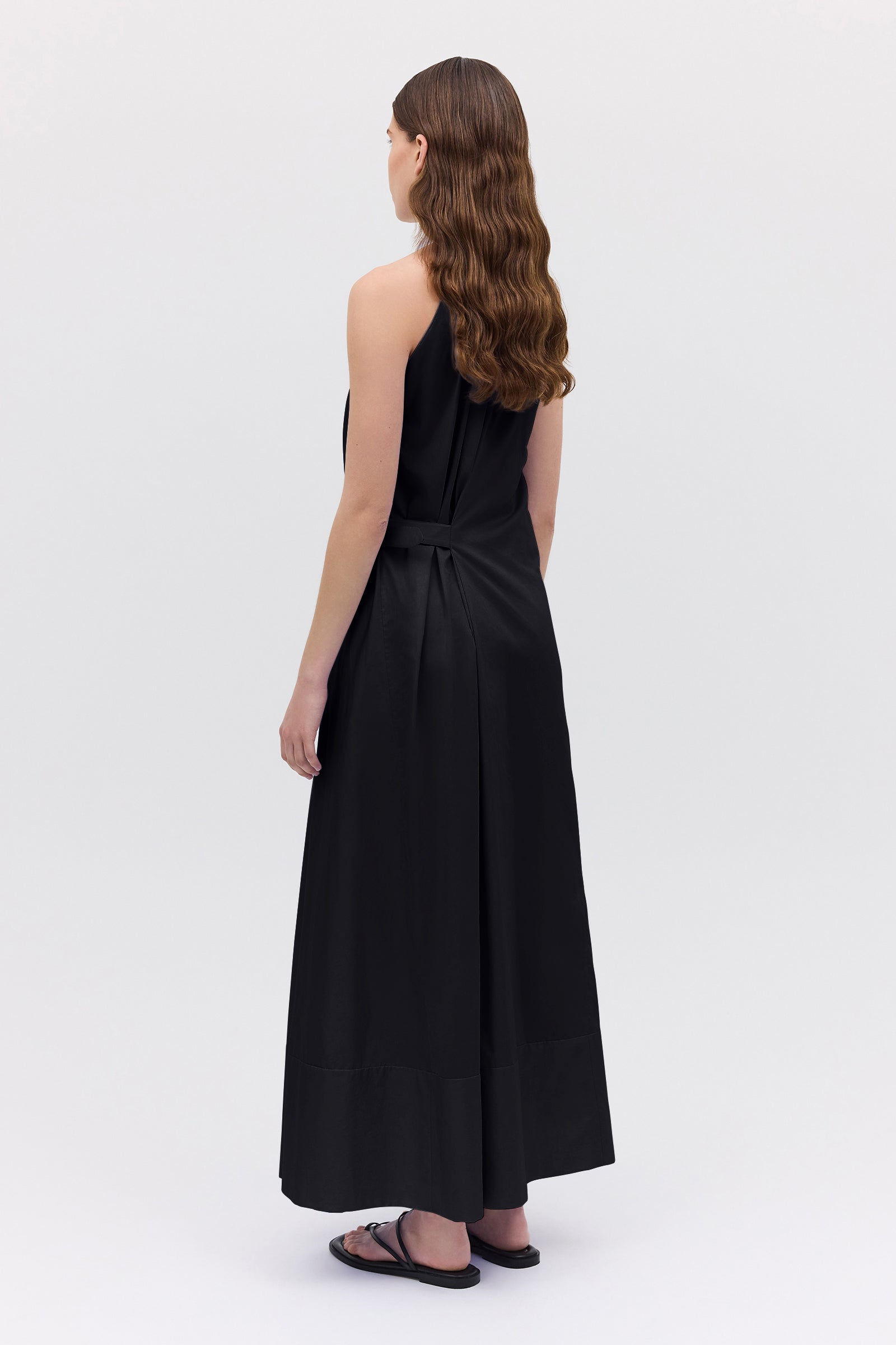 BLACK COTTON ISABELLA DRESS
