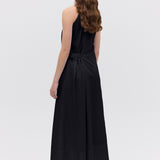 BLACK COTTON ISABELLA DRESS