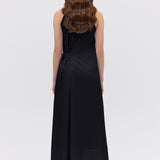 BLACK COTTON ISABELLA DRESS