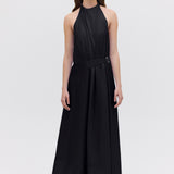 BLACK COTTON ISABELLA DRESS