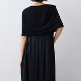 BLACK CASHMERE HAVEN KNIT CAPE