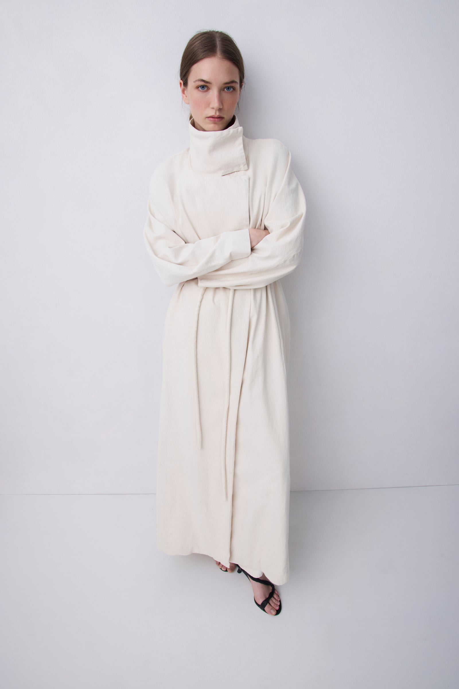 OAT DENIM VOID COAT