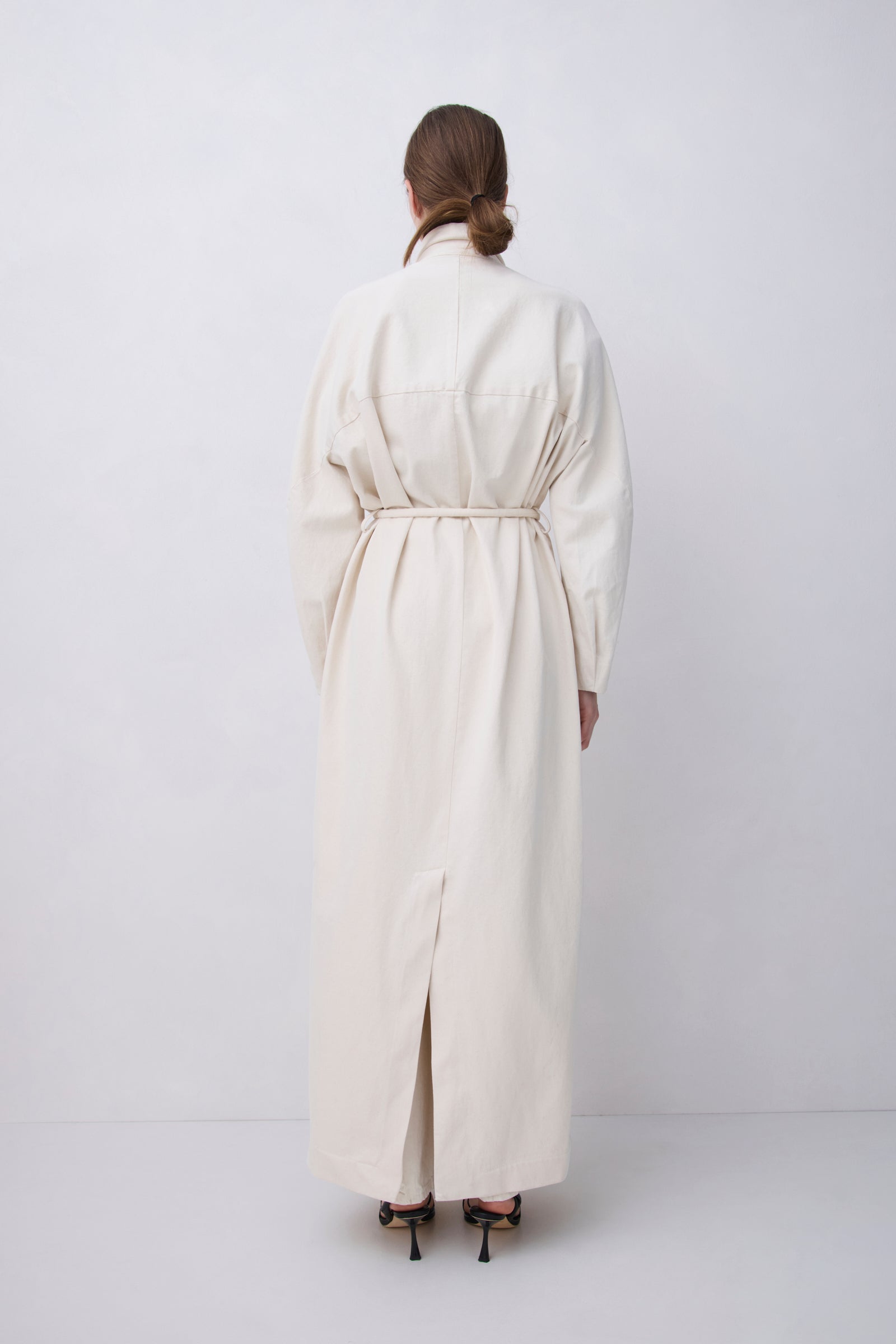 OAT DENIM VOID COAT