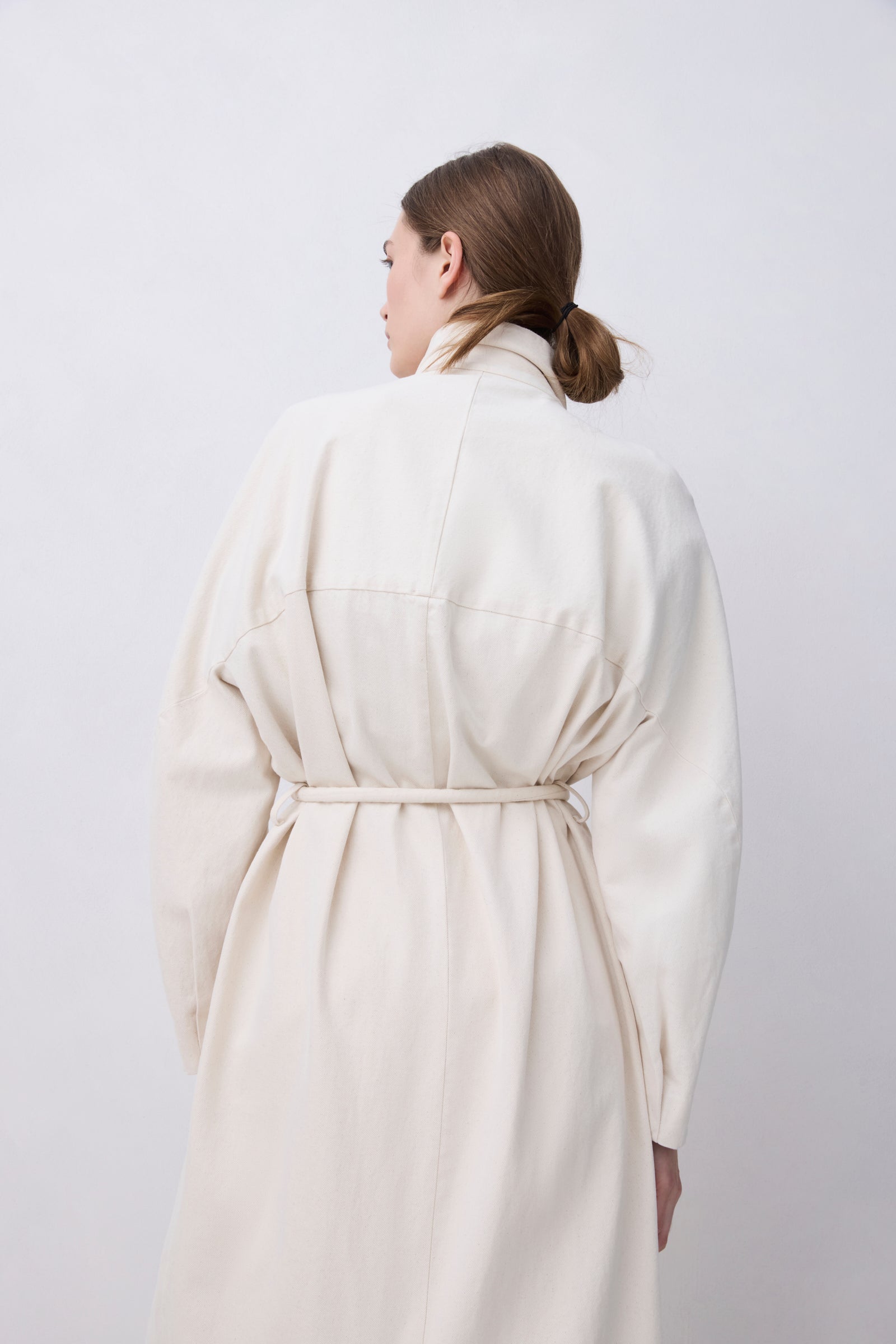 OAT DENIM VOID COAT
