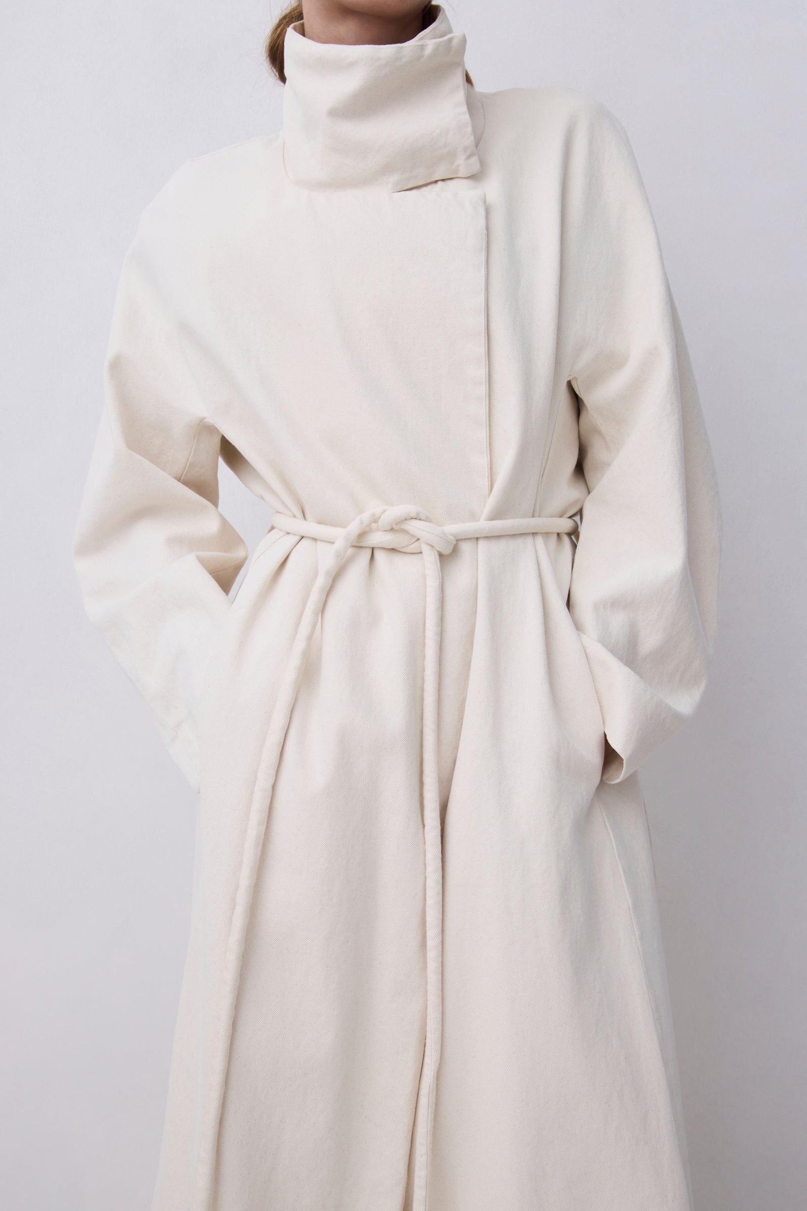 OAT DENIM VOID COAT