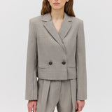 STONE CHECK SUITING MURMUR JACKET