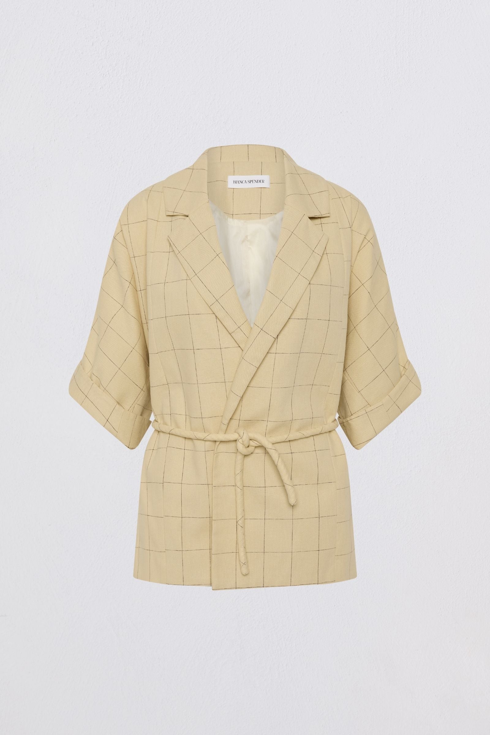 BUTTER CHECK SUITING ARBUS COAT