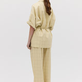 BUTTER CHECK SUITING ARBUS COAT