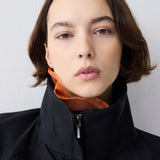 BLACK PARACHUTE SATIN AETHER BOMBER JACKET