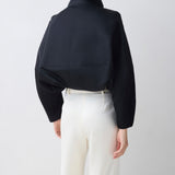 BLACK PARACHUTE SATIN AETHER BOMBER JACKET