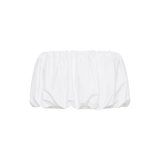 WHITE SPANDEX HAZEL SWIM TOP