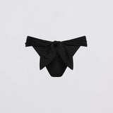 BLACK SPANDEX RISING SWIM BOTTOM