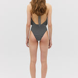 BLACK SPOT JACQUARD HAZEL ONE PIECE
