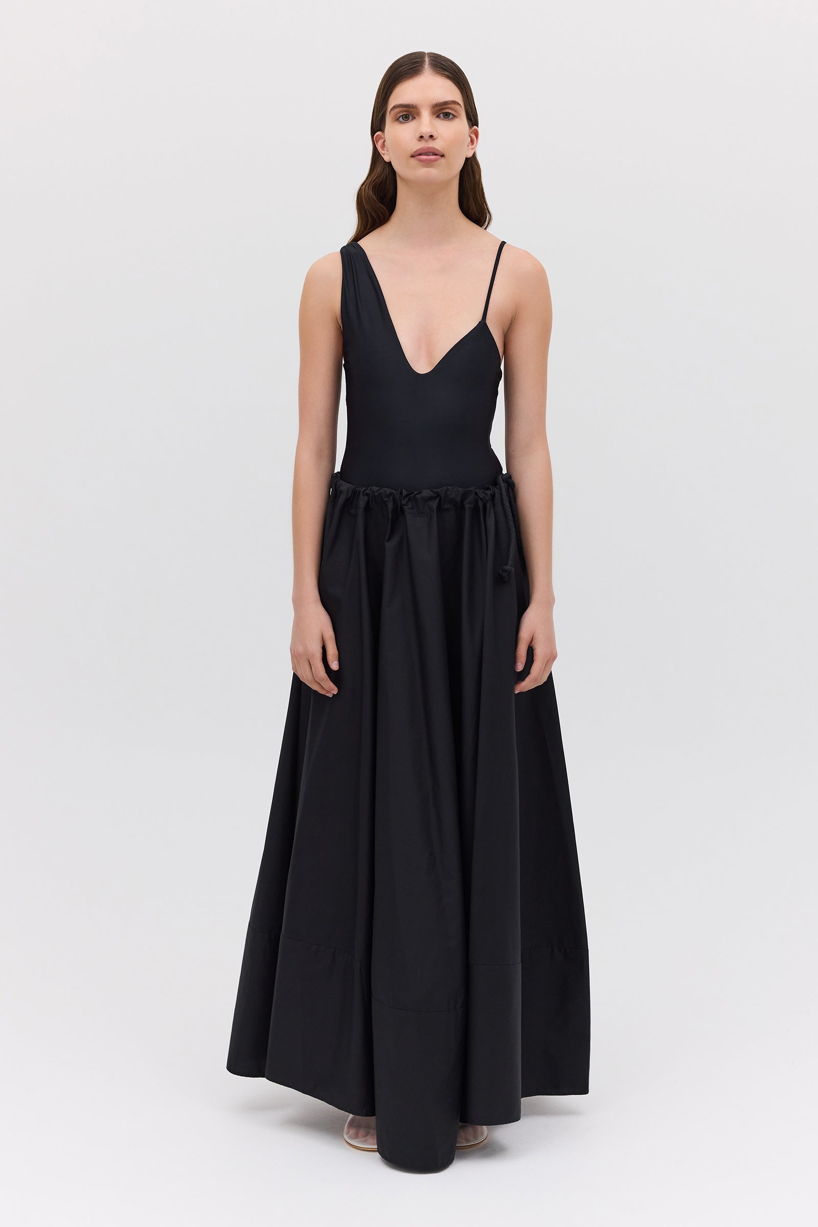 BLACK COTTON SANTANA SKIRT