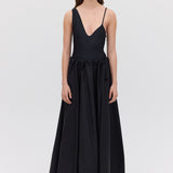 BLACK COTTON SANTANA SKIRT