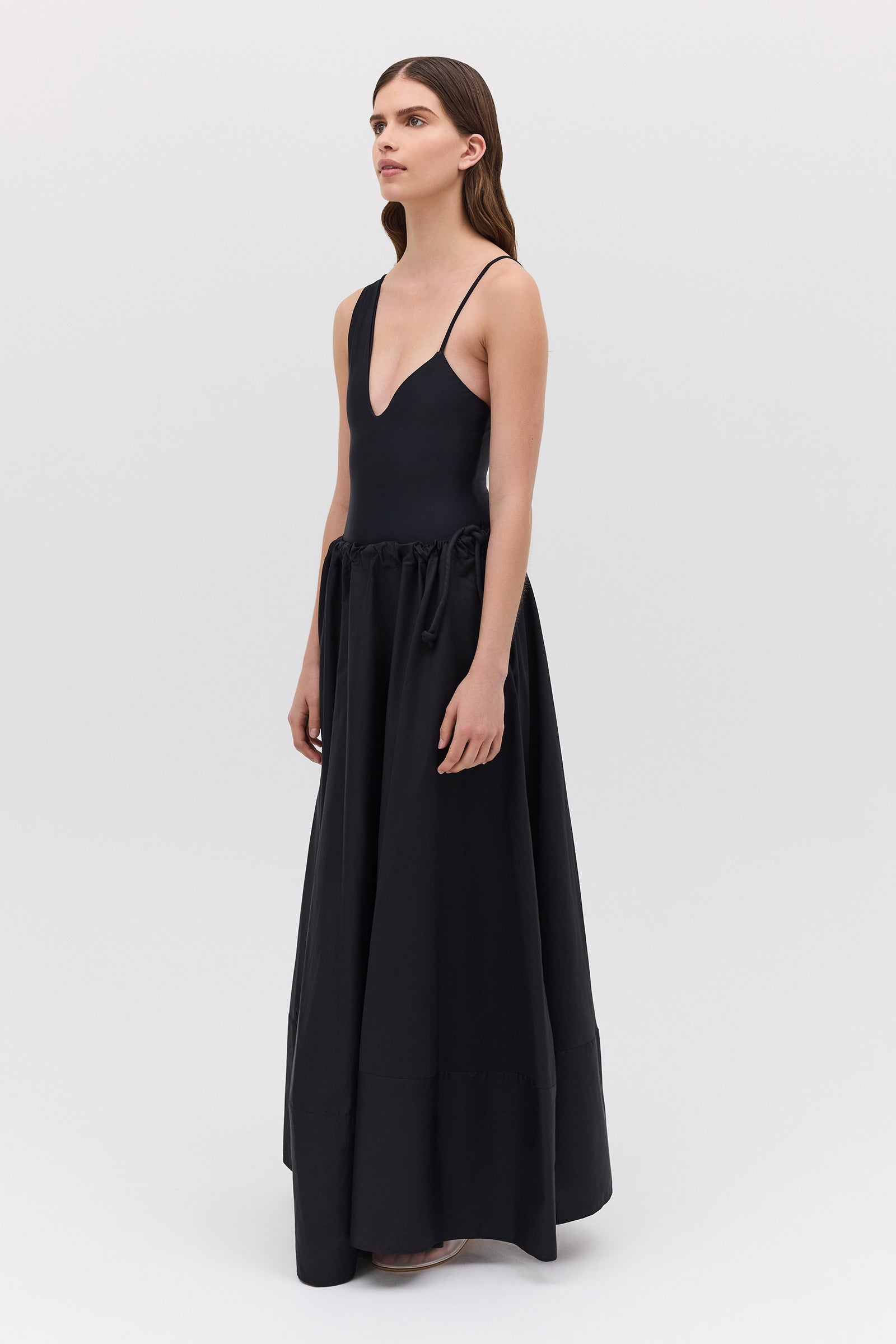 BLACK COTTON SANTANA SKIRT