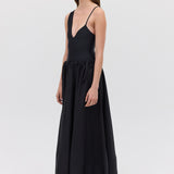 BLACK COTTON SANTANA SKIRT